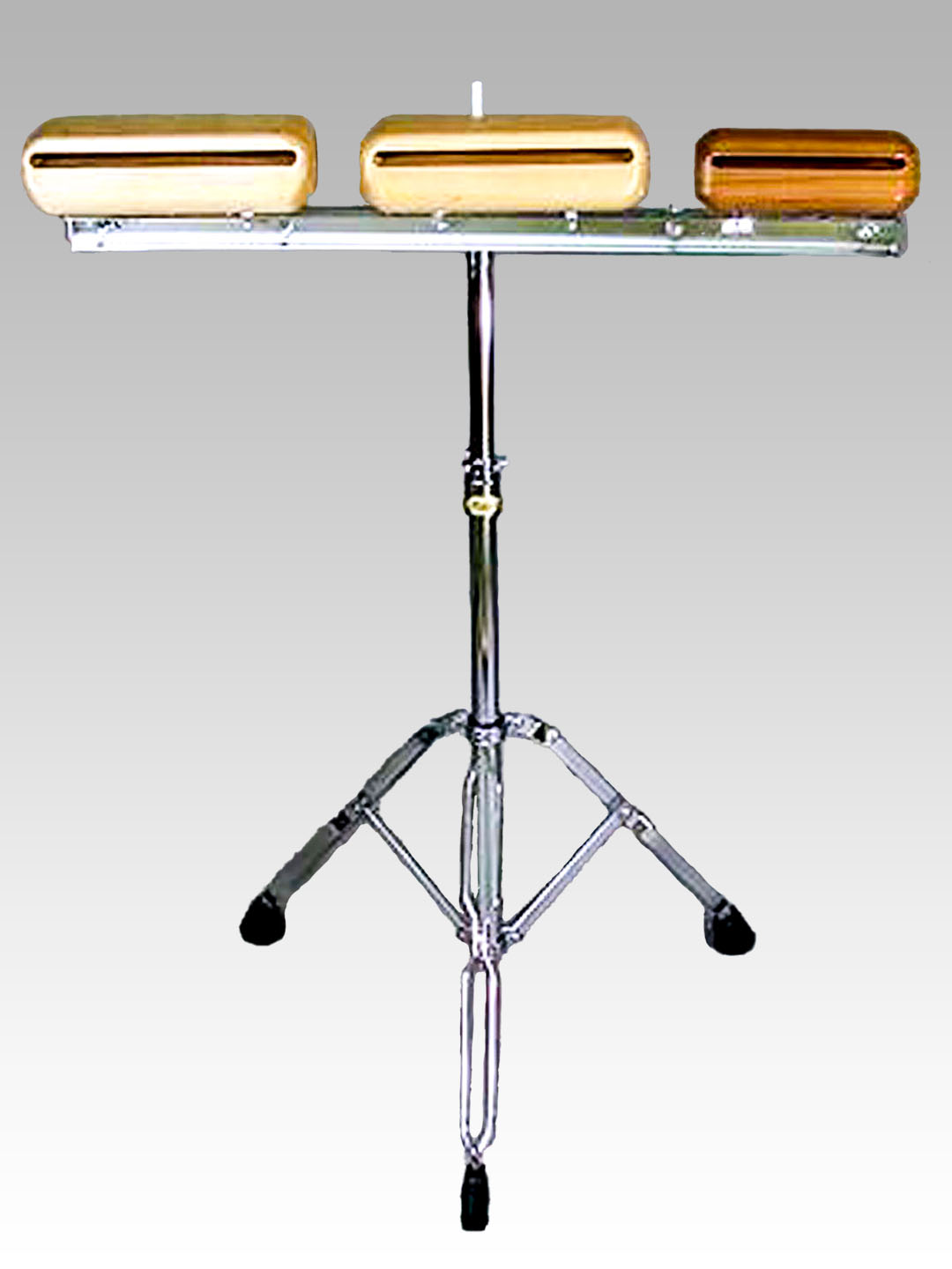 ハンドウッドブロック マレット付き リトミック 打楽器 知育 ウッドブロック